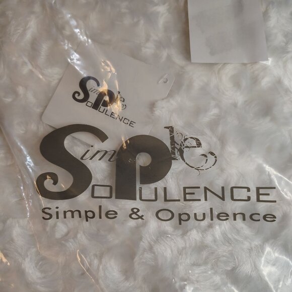 Rose Pattern Pillow Covers 18x18 White Micro Fiber Simple & Opulence 2 in Pack - Picture 2 of 16